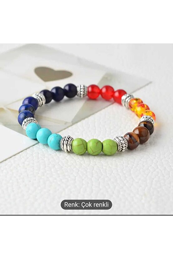 seven chakra energy stene bracelets