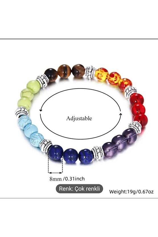 seven chakra energy stene bracelets