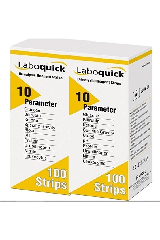 Laboquick İdrar Analiz Stribi ( 10 PARAMETRE-100 Test )