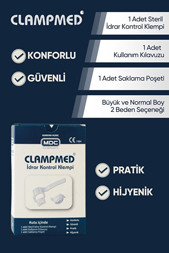 Idrar Kontrol Klempi (BÜYÜK BOY)