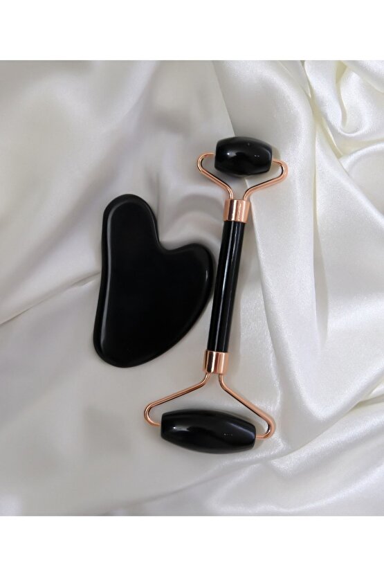 Oniks Gua Sha Ve Face Roller Set