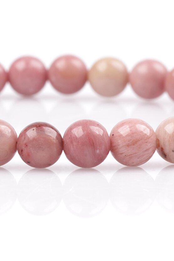 Pembe Jasper Bileklik 8 mm