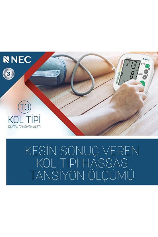 NEC-T3 Kol Tipi Dijital Tansiyon Aleti