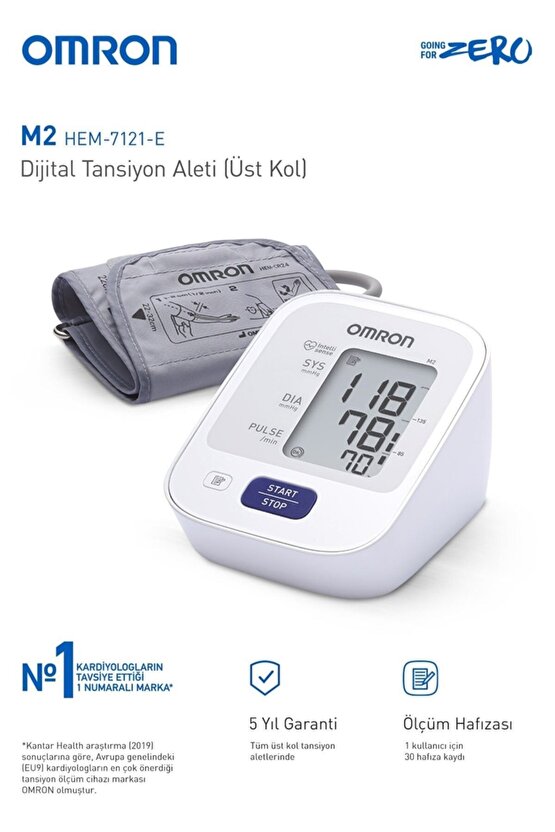 Omron M2 Intellisense Hafızalı Compact Aleti