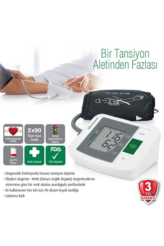 Medisana MTM 48670-Kol Tipi Dijital Tansiyon Ölçme Cihazı