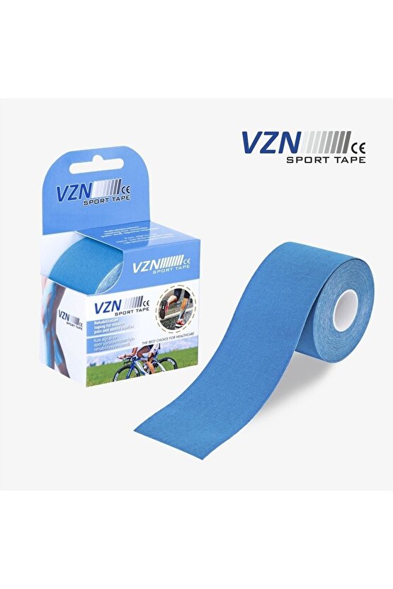 Vzn Sport Tape Sport Tape – Sporcu Ağrı Bandı 5m X 5cm Mavi 4 Adet