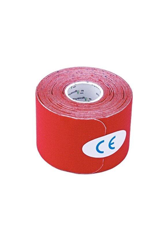 Sport Tape Kırmızı Renk Kinezyo Sporcu Bandı Ağrı Bandı 5 Metre X 5 Cm