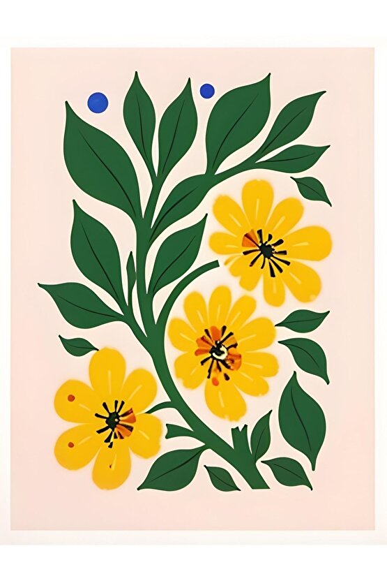 Matisse - Sanat - Soyut - Doğa - Ev - Yaşam ( 2 Li Çerçevesiz ) Poster - Afiş - Tablo NNHT298