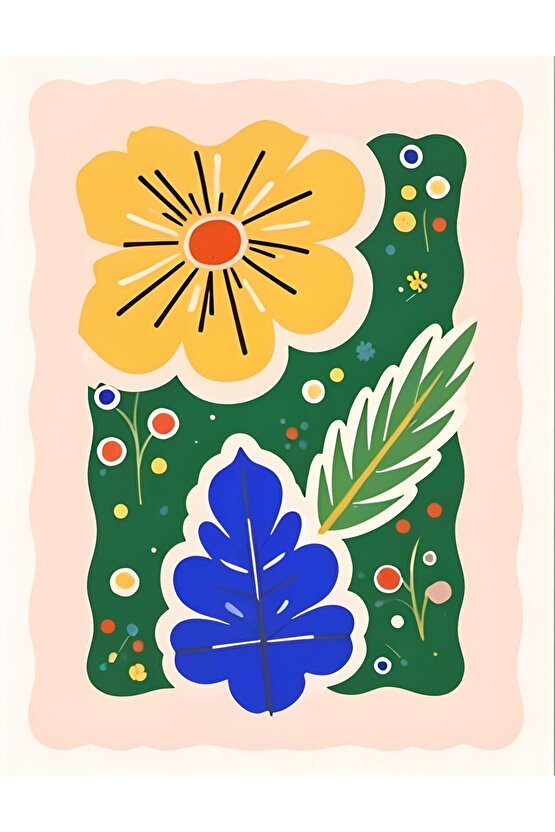 Matisse - Sanat - Soyut - Doğa - Yaşam ( Tekli Çerçevesiz ) Poster - Afiş - Tablo MKKM1777