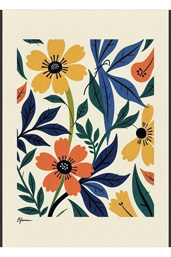 Matisse - Sanat - Soyut - Doğa - Yaşam ( Tekli Çerçevesiz ) Poster - Afiş - Tablo MKKM1648