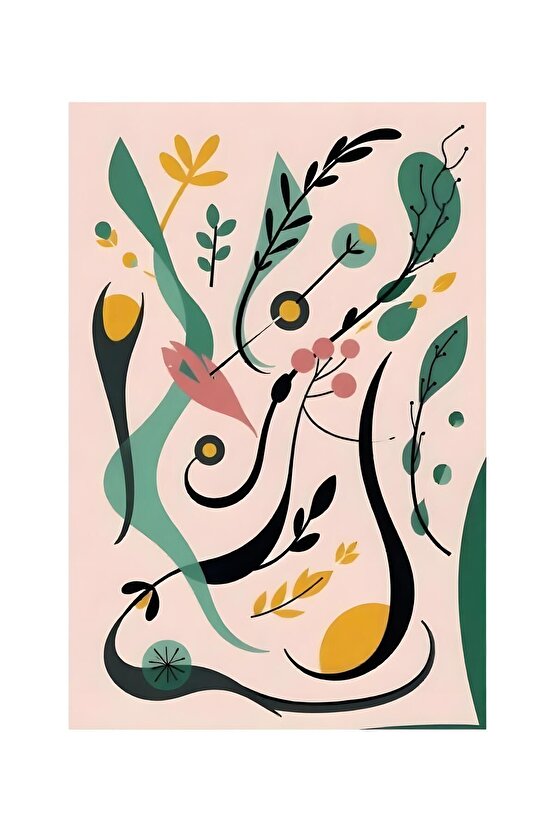 Matisse - Sanat - Soyut - Doğa - Yaşam ( Tekli Çerçevesiz ) Poster - Afiş - Tablo MKKM2634