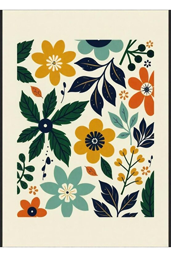 Matisse - Boho - Art Deco - Soyut - Doğa ( 3 lü Çerçevesiz ) Poster - Afiş - Tablo KR2C00673