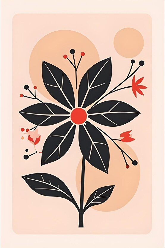 Matisse - Boho - Art Deco - Soyut - Doğa ( 3 lü Çerçevesiz ) Poster - Afiş - Tablo KR2C00775