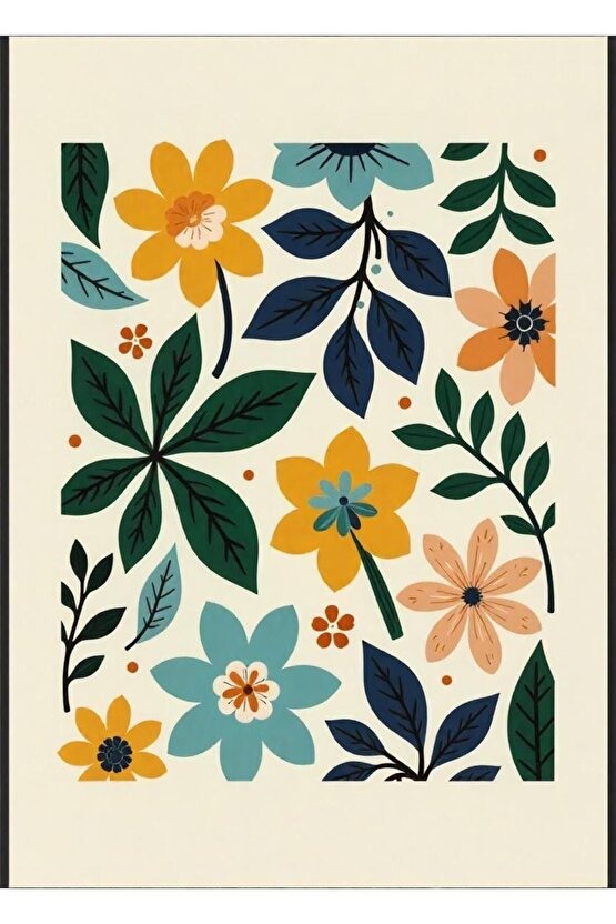 Matisse - Boho - Art Deco - Soyut - Doğa ( 3 lü Çerçevesiz ) Poster - Afiş - Tablo KR2C00665