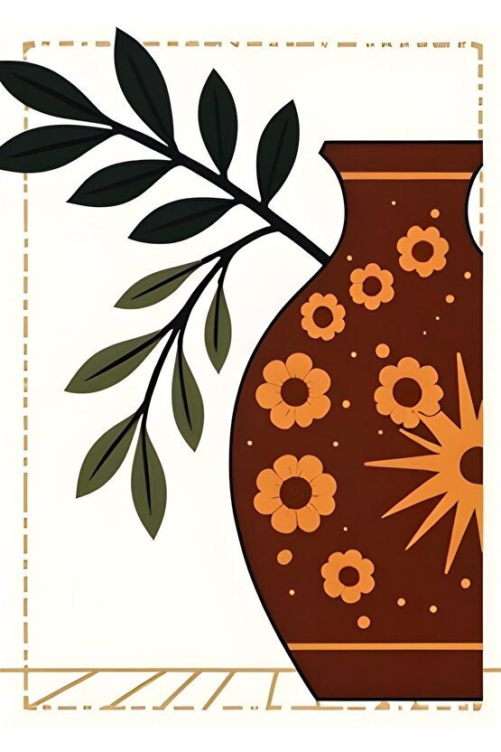 Matisse - Boho - Art Deco - Soyut - Doğa ( 3 lü Çerçevesiz ) Poster - Afiş - Tablo KR2C00183