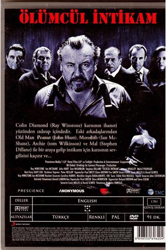 44 Inch Chest ( Ölümcül İntikam ) DVD Türkçe Altyazı