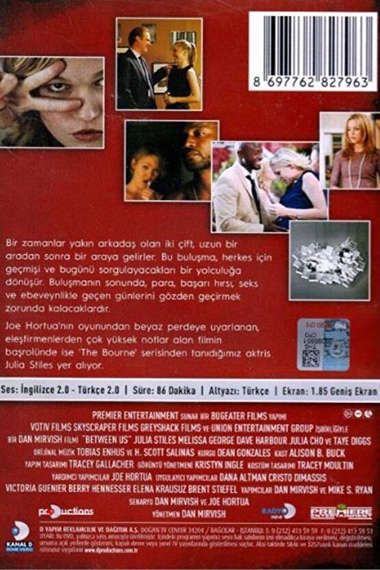 Aramızda ( Between Us ) DVD Türkçe Dublaj + Altyazı