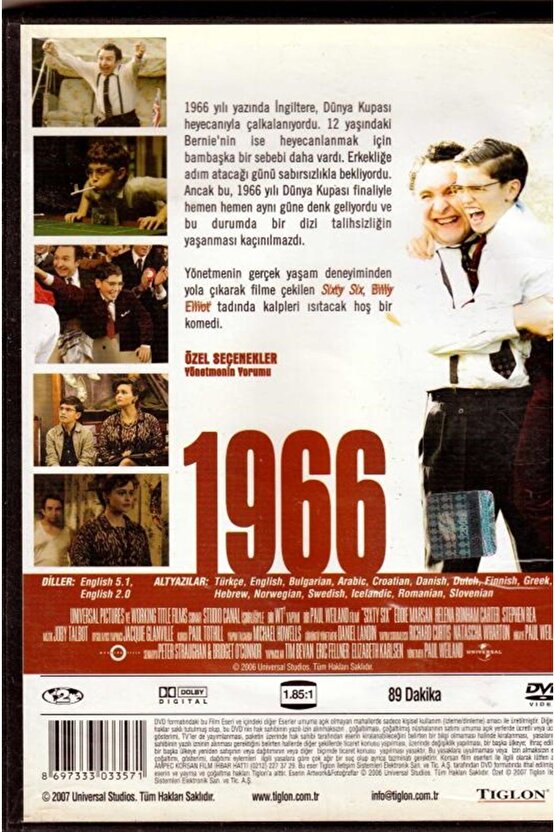 Altmışaltı ( Sixty Six ) DVD Türkçe Altyazı