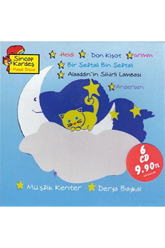 Sincap Kardeş Masal Dizisi - 2 - Müşfik Kenter  Derya Baykal (  Box Set 6 CD )