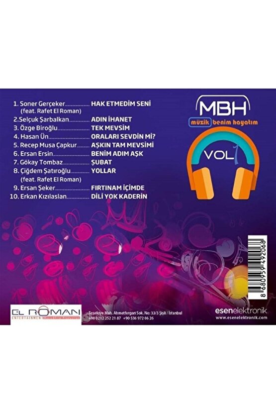 Mbh Müzik Benim Hayatım Vol 1 Albümü (cd)