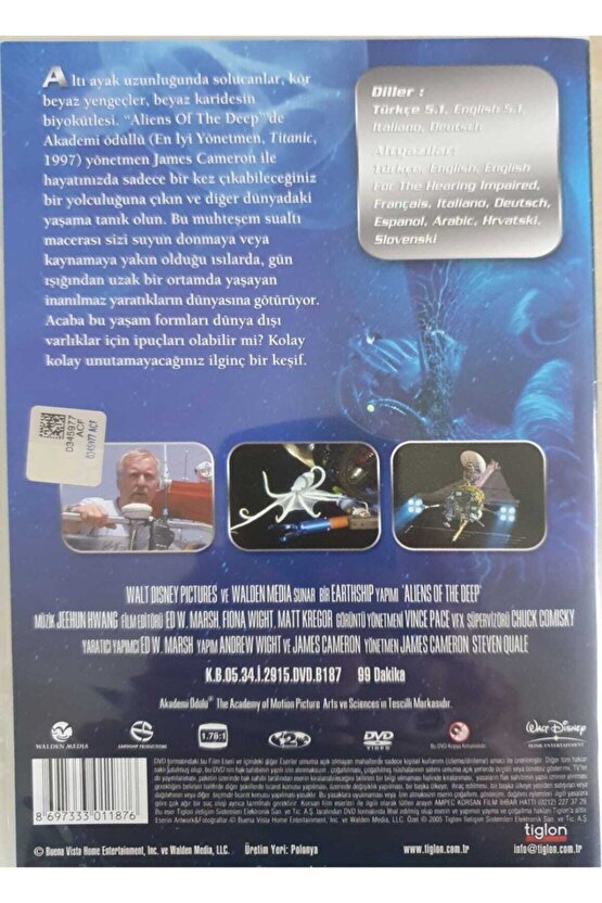 Sualtı Yaratıkları - Aliens Of The Deep - Dvd