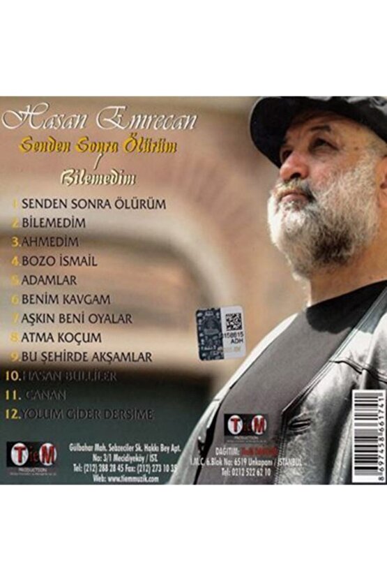 Hasan Emrecan (senden Sonra Ölürüm) Cd