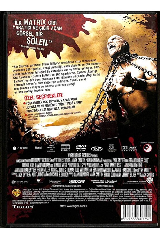 300 Spartalı Dvd Film (1010 - Sıfır Ayarında) Dvd1562