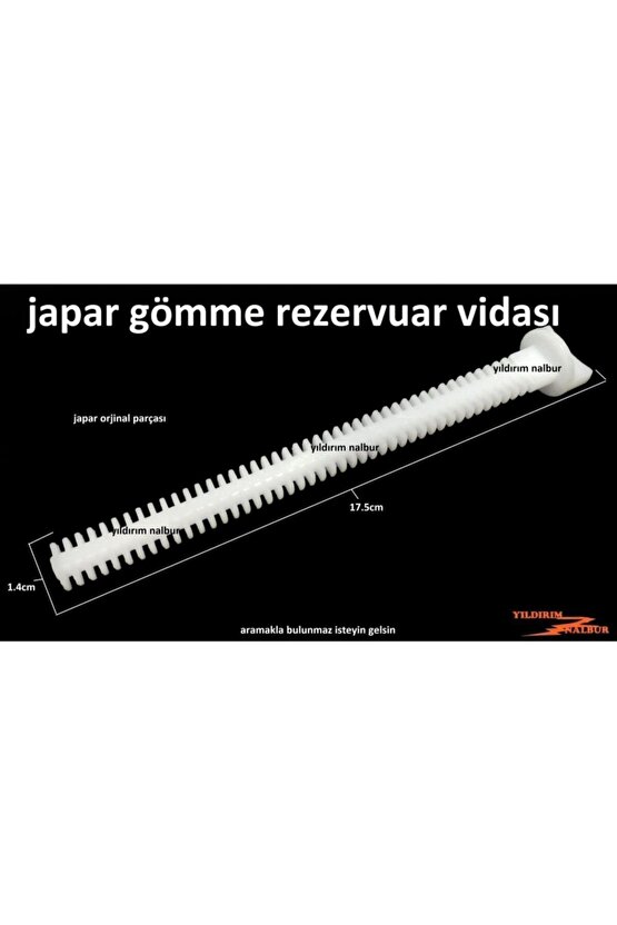 Japar Gömme Rezervuar Strafor Baglantı Vidası 17.5cm