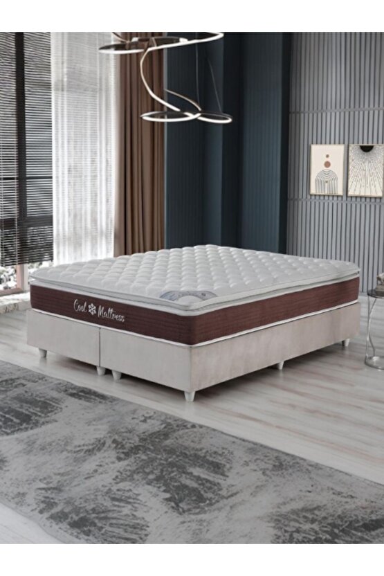 Cool Mattress Süper Lüx Yaz & Kış Kullanımlı Pocket Yaylı Yatak