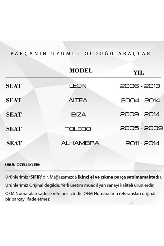 Volkswagen Touran Touareg Amarok Sharan için Cam Açma Düğmesi Kap