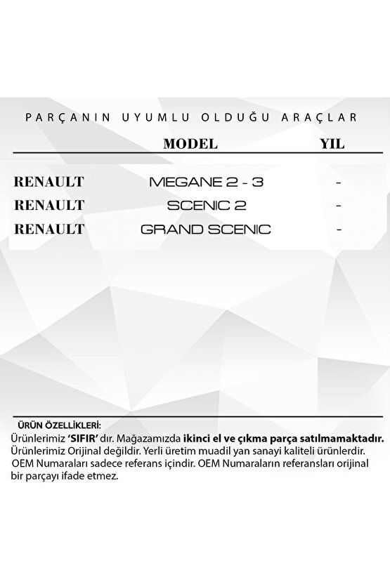 Renault Megane 3 Scenic 2 Grand Scenic Için Sunroof Bademi Tıkırtı Giderme 6 Lı Set