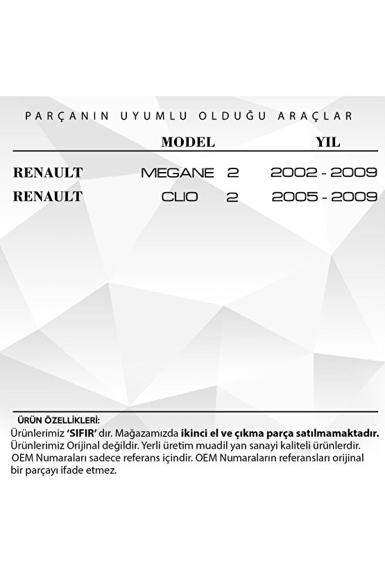 Renault Megane Iı, Clio Iıı Için Torpido Mandalı Yaylı-bej