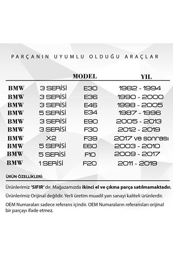 Bmw E30, E36, E34 E90, F30 F39,e60, F10, F20 Için Vites Topuzu