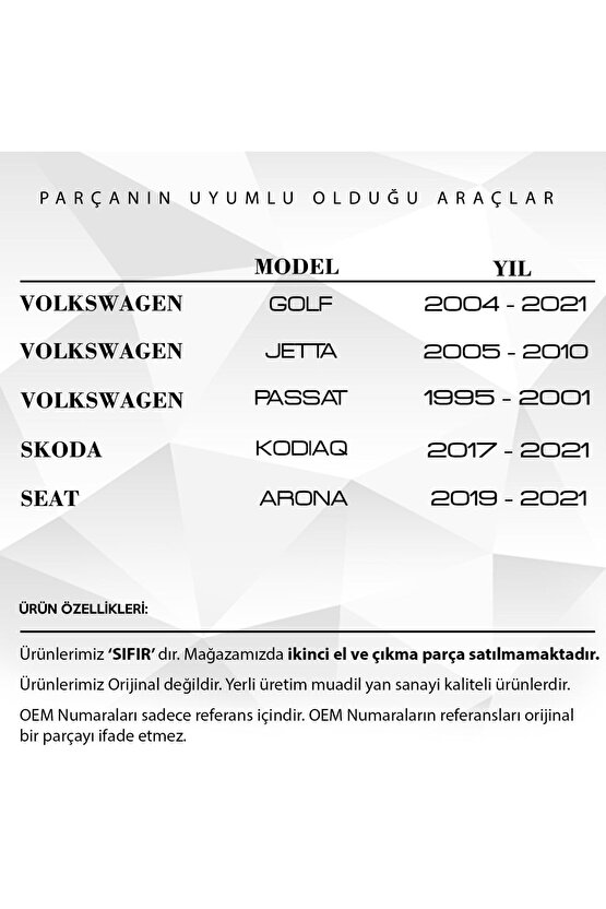 Vw Golf,jetta,passat,skoda Kodiaq Için Bijon Civatası Uyumlu