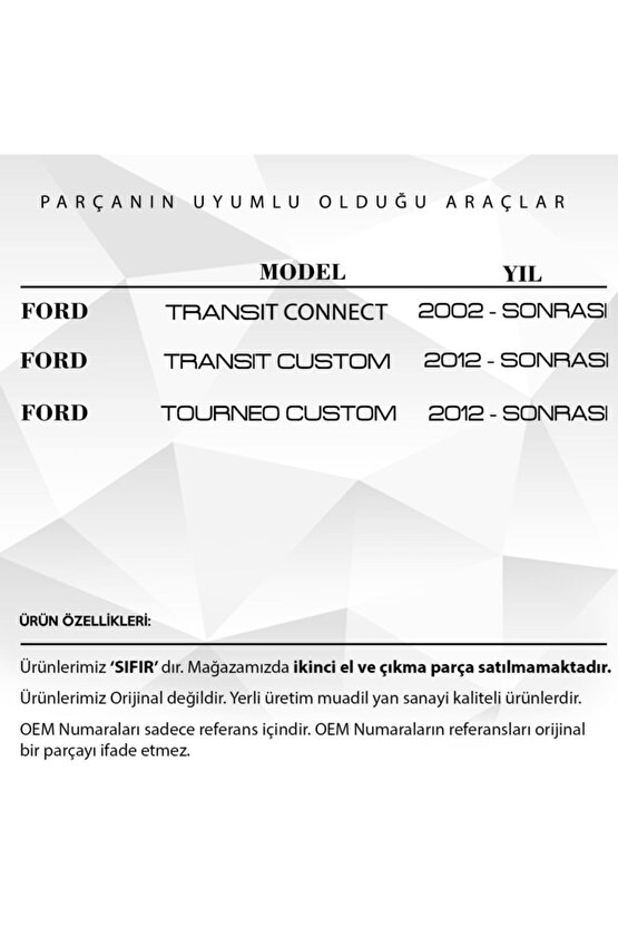 Ford Transit,connect,custom Için Tavan Anten Çubuğu - 50 Cm