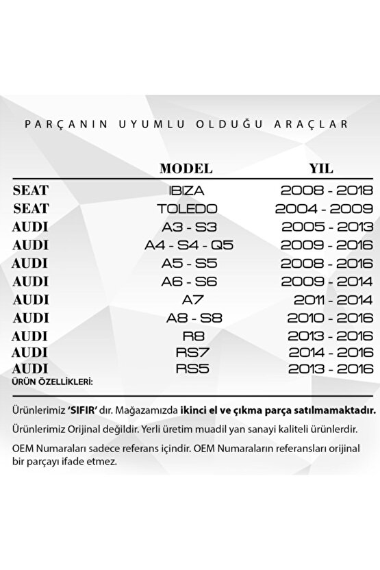 Volkswagen Caddy, Passat, Golf, Tiguan Için Uyumlu Egr Çek Valfi