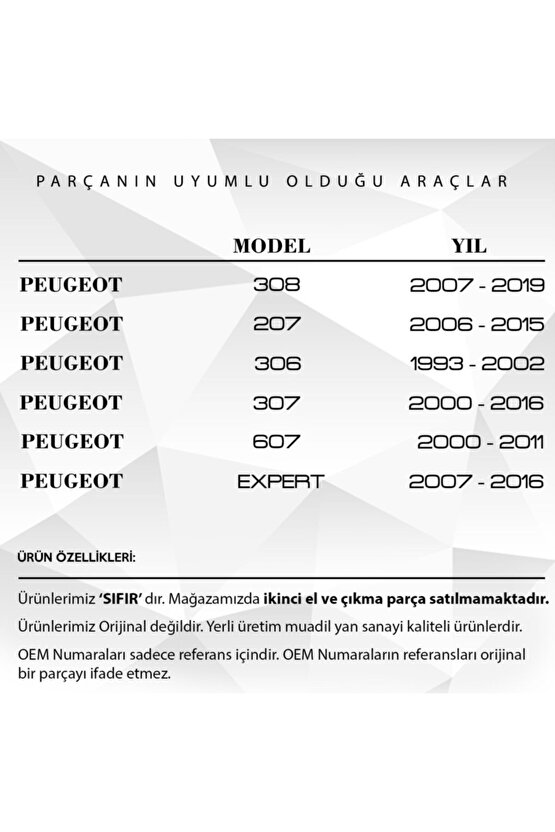 Citroen C3, Peugeot 308 Için Su Fıskiye Memesi Hortum - Valf