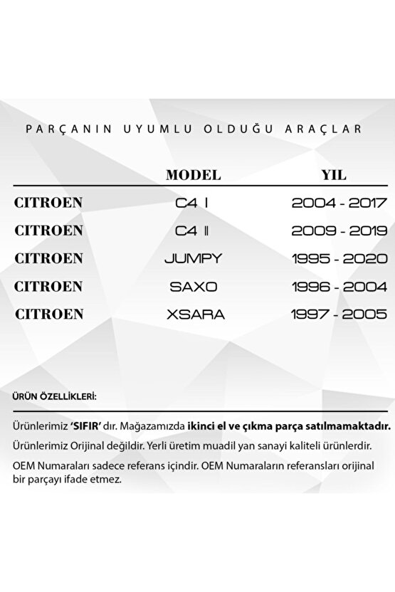 Citroen C3, Peugeot 308 Için Su Fıskiye Memesi Hortum - Valf