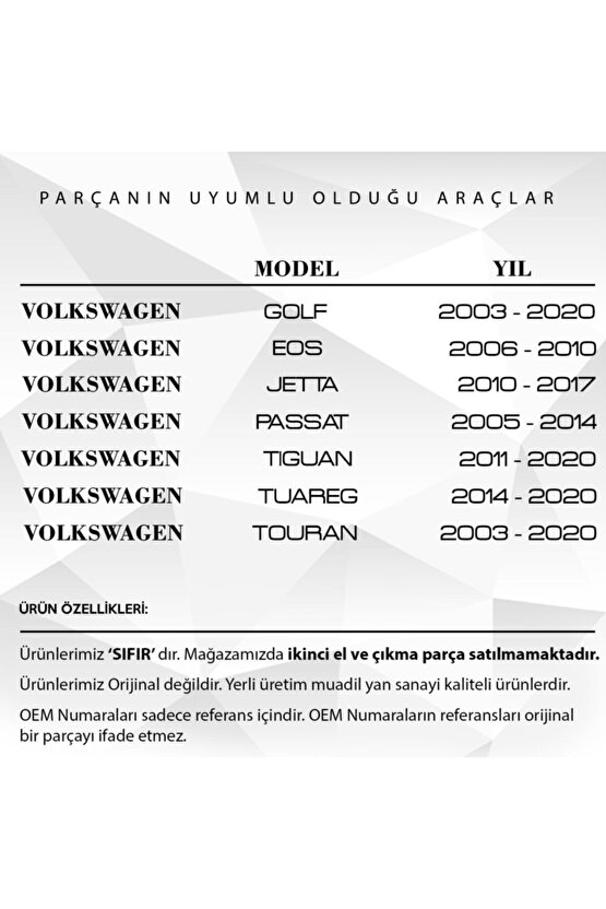 Vw Caddy, Skoda Kodiaq Için Ön Cam Silecek Suyu Fıskiye Memesi 2li