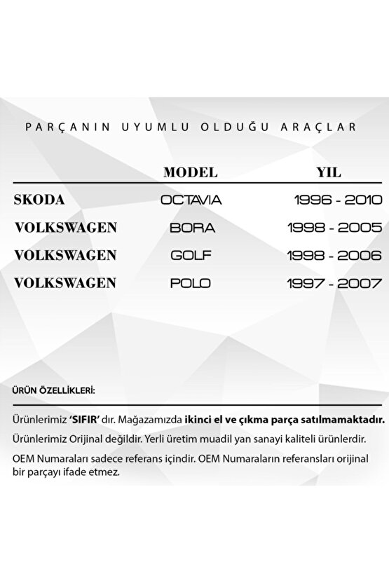 Vw Golf, Seat Leon, Skoda, Audi A3 Için Şanzıman Arka Kapağı