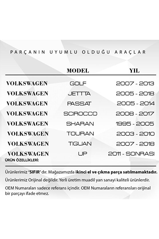 Vw Passat, Golf, Audi A3, A4, Q3, Q5 Için Su Borusu T Dağıtıcı