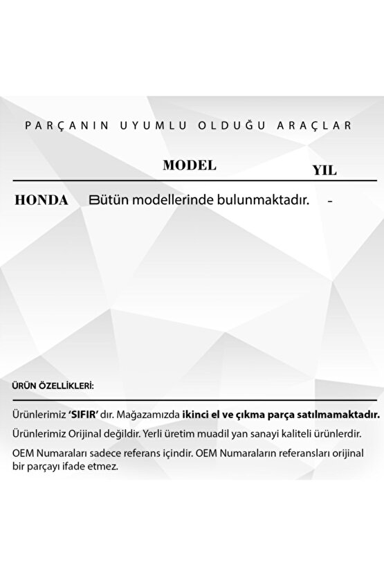 Honda Için Araba Kapı Kilit Motoru