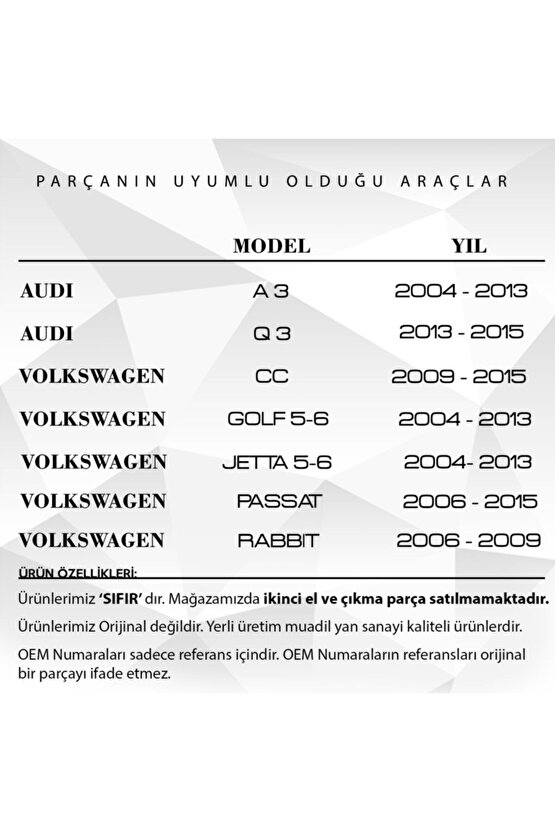 Volkswagen Ve Audi Için Klima Motor Tamir Dişlisi