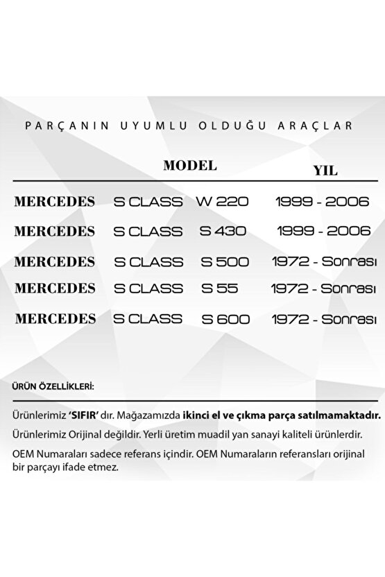 Mercedes W220,s430,s500,s55 Amg,s600 Için Gps Anten Lastiği