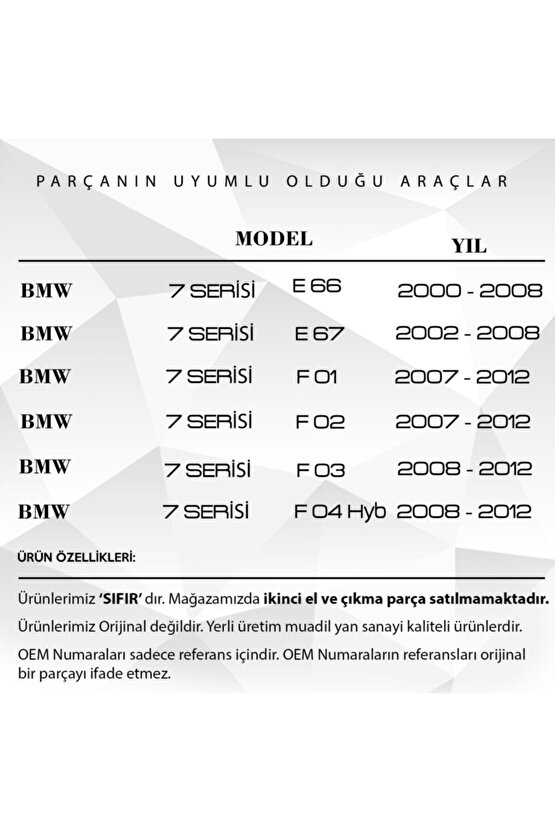 Bmw 5 Series, 7 Series X5, X6 - Phantom Için Koltuk Motoru Ayar Dişlisi