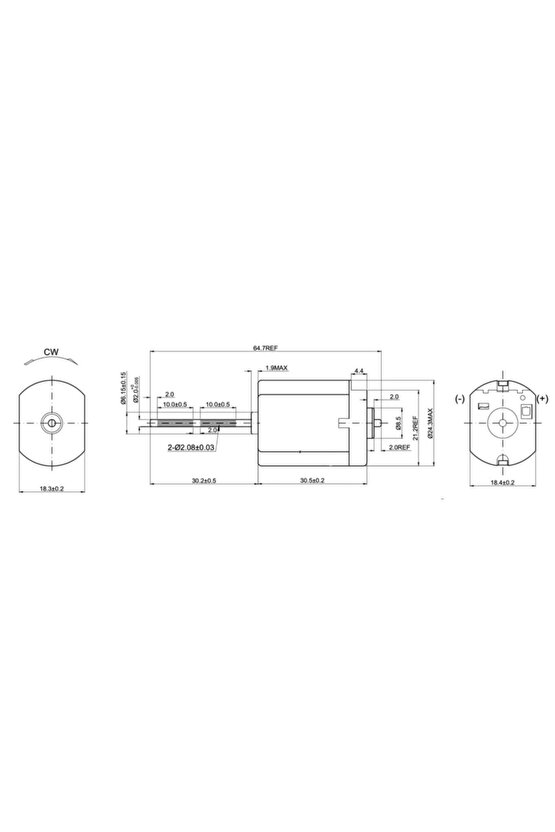 Dc Mikro Motor 12v Devir 11120 Rpm Uzunluk: 65mm - 31mm ml cw d