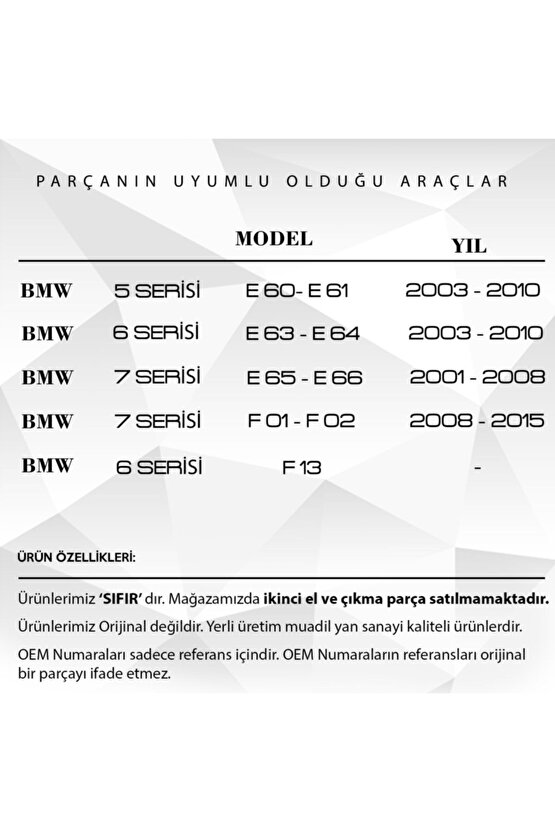 Bmw 5 Serisi E60 E61 Için Kapı Kilit Tamir Seti (sağ Kapı)