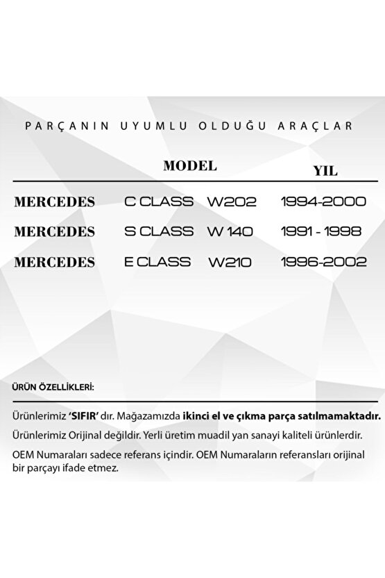 4 Adet Mercedes E Class W210 1996-2002 Için Cam Düğmesi Kapağı