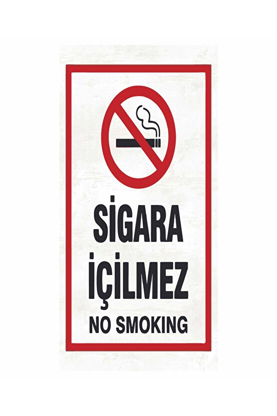 sigara içilmez no smoking uyarı levhası dekorasyon tablo mini retro ahşap poster