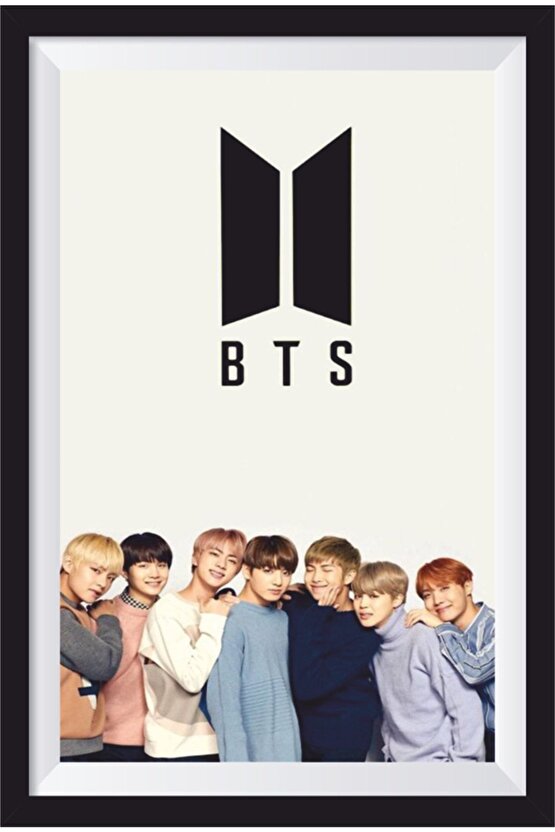 K-pop Bts Çerçeve Görünümlü Ahşap Poster-14